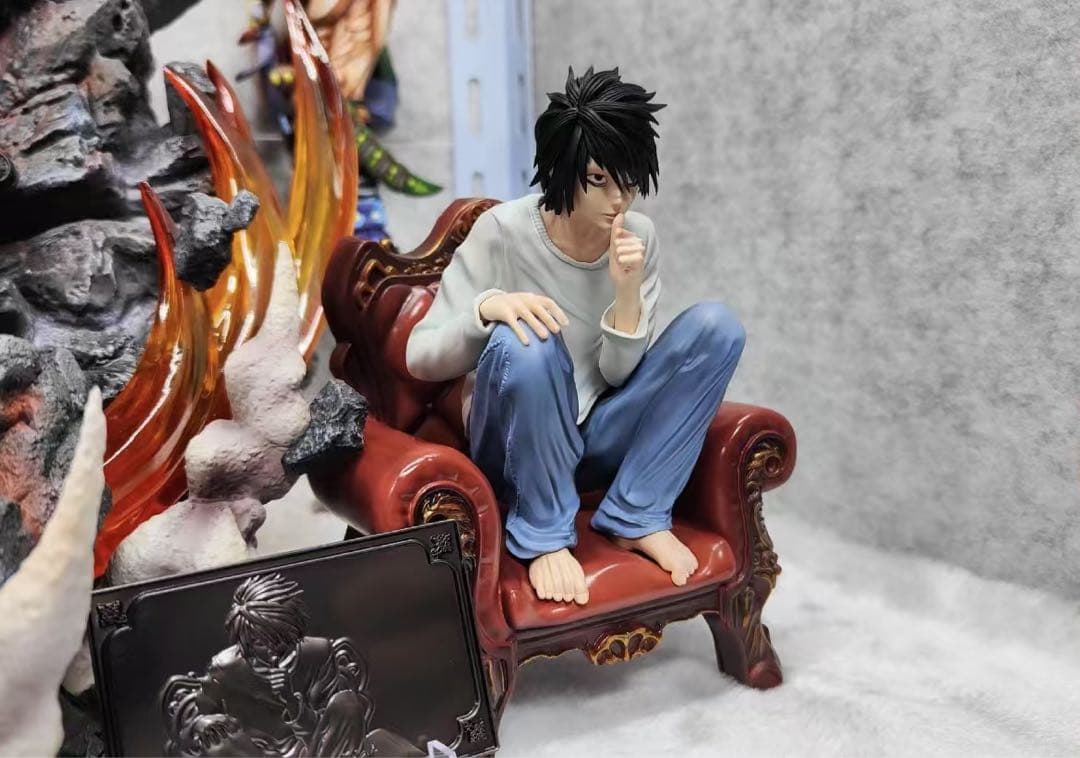 デスノート エル・ローライト L ガレージキット ガレキ スタチュー③