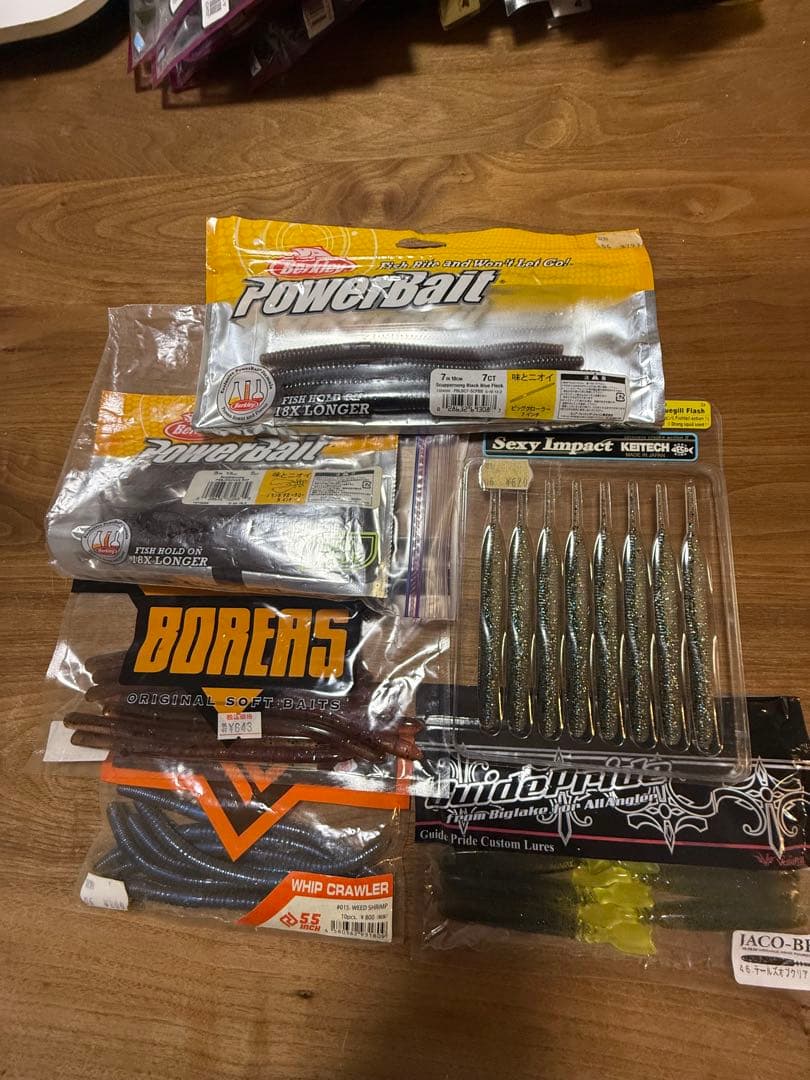 ワームセットまとめ⭐︎ゲーリー、ジャッカル、ジークラック　フックシンカーおまけ付き