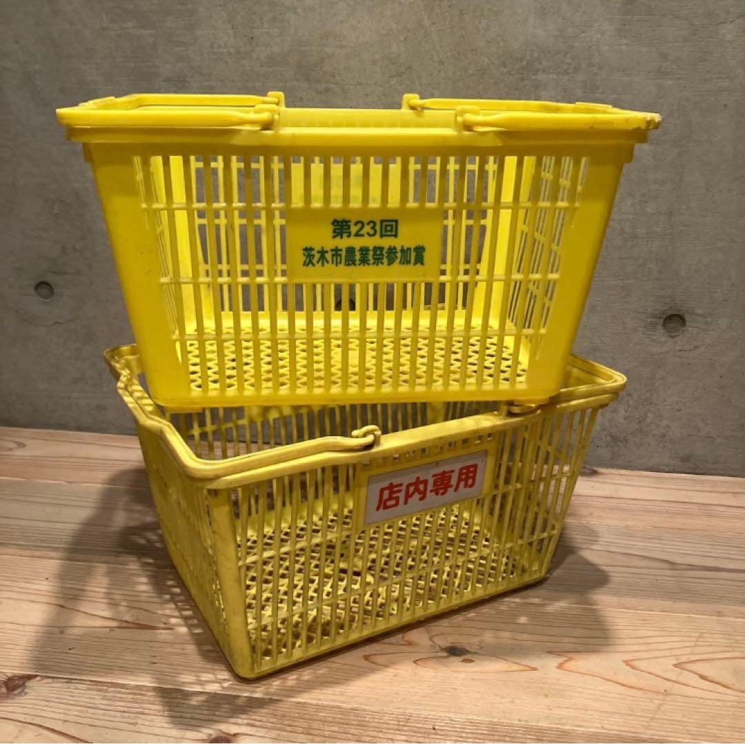 昭和レトロ　買い物カゴ　ニチイ　イズミヤ　平和堂等　レトロポップ　企業物　12個