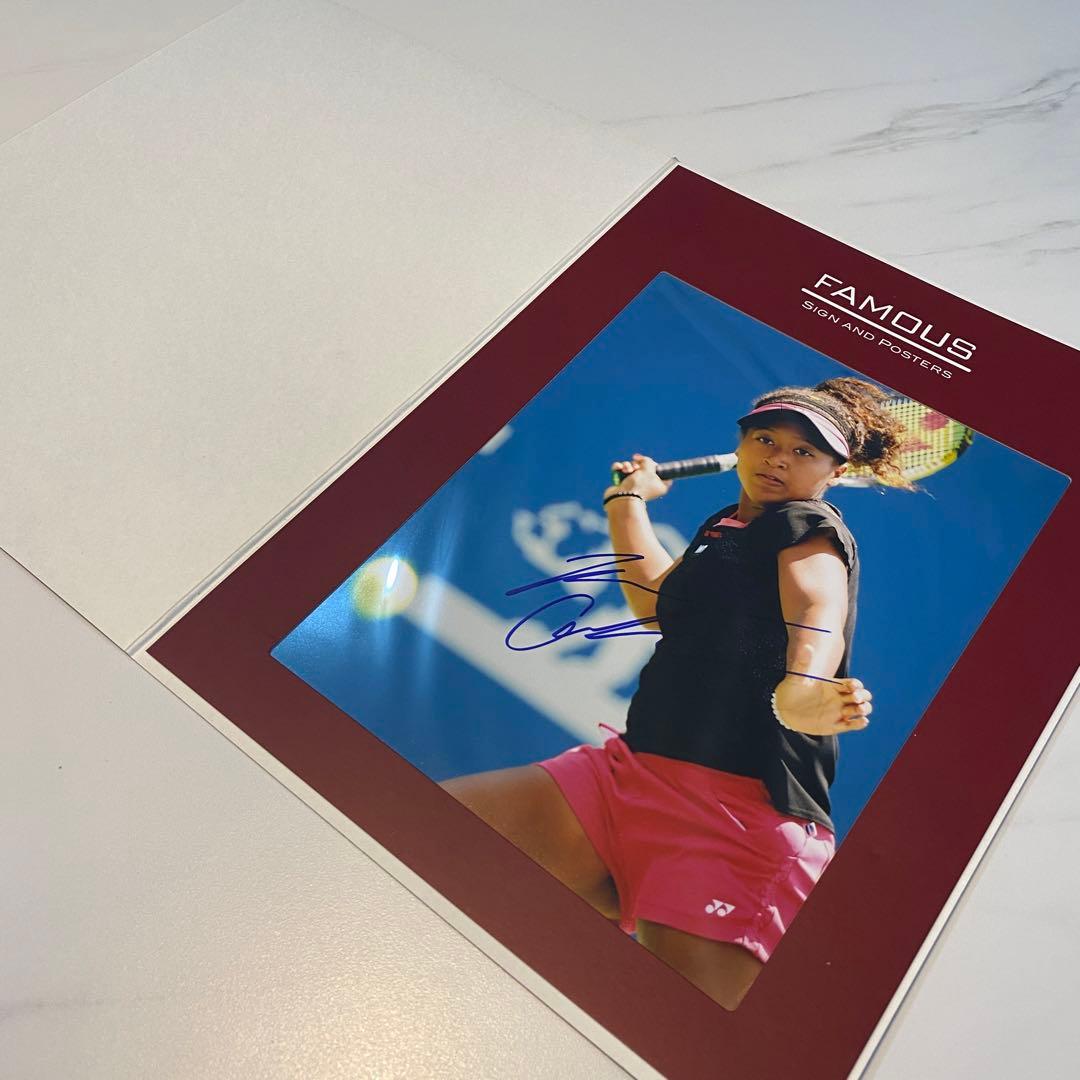 【大坂なおみ】直筆サイン入り写真 ブロマイド オートグラフ19cm×23.5cm