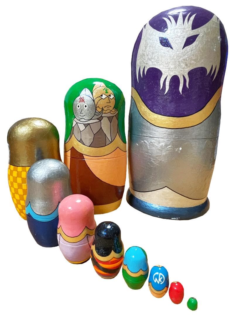 超特大！悪魔将軍（キン肉マン）マトリョーシカ 【10体1セット】