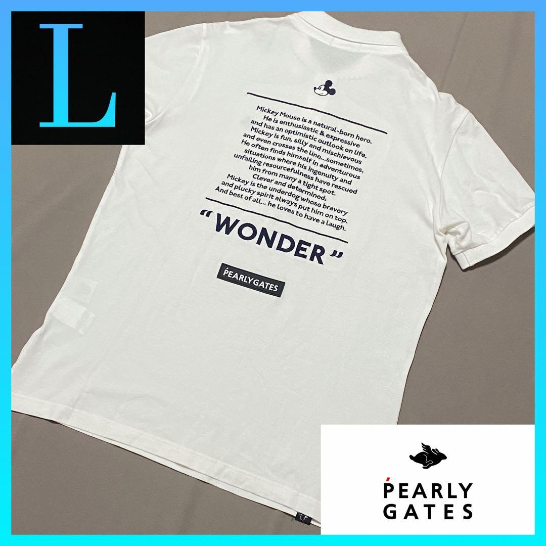 パーリーゲイツ×ディズニー100周年記念コラボ 半袖ポロシャツ L