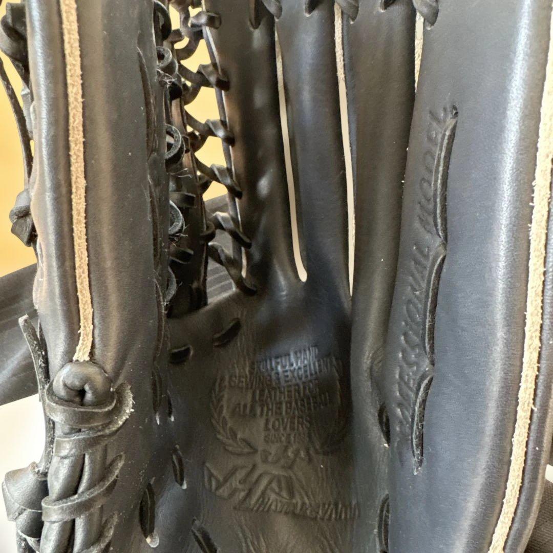 HATAKEYAMA TH-177WB 軟式用グローブ 黒 1985