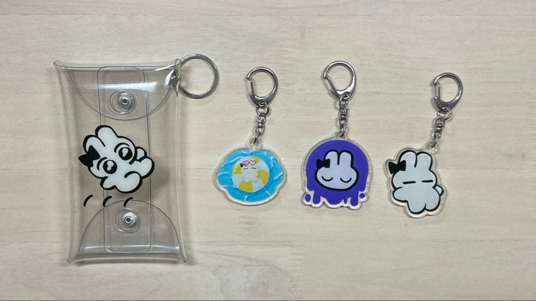 げんぴょん SUZURI アクリルキーホルダー ミニクリアマルチケース