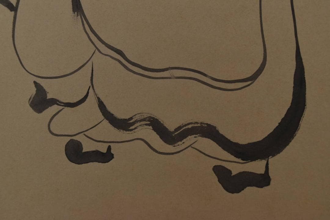 良念/寿老人図/七福神の内の一人/掛軸☆宝船☆Z-955