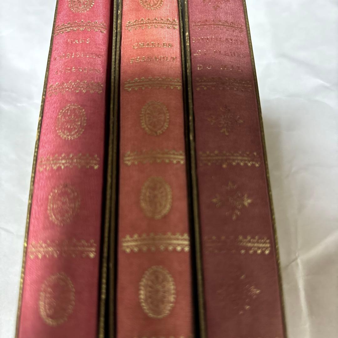 超希少品　フランス　アンデルセン&ペロー童話集&古書　合計三冊