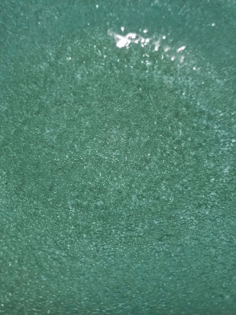 稲嶺盛吉　吹き泡ガラス　変型鉢皿　ほぼ新品　刻印有