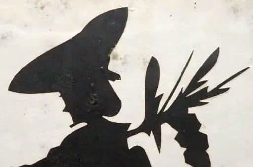 きり絵 林家小正楽/三代目林家正楽師匠 1990.4.16に新宿末広亭にて