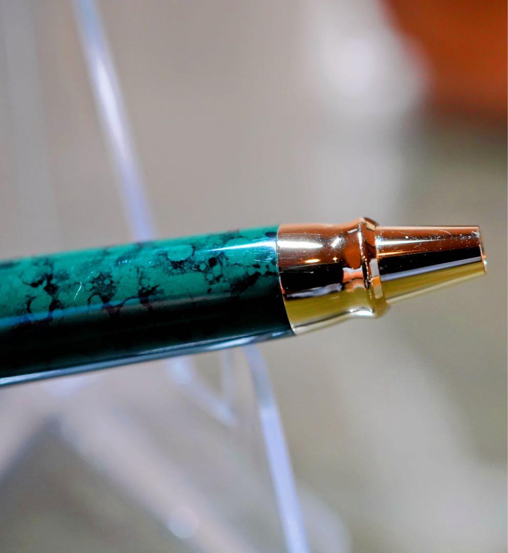 ペリカン　ボールペン　希少　マーブル　検　スーべレーン　緑　手帳用　高級