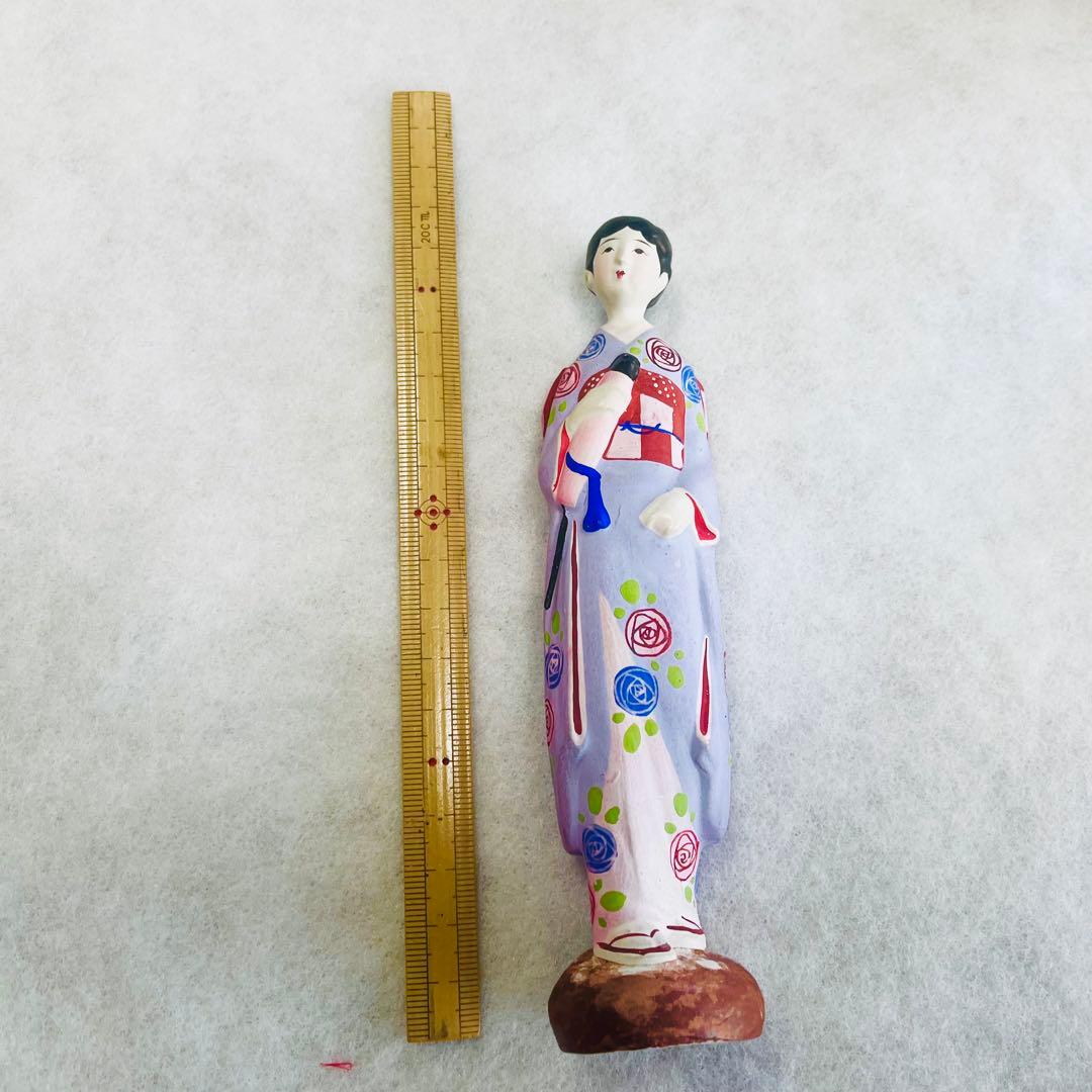 昭和初期 土人形 8体セット 郷土玩具 女性像 全長約15〜20cm 美品