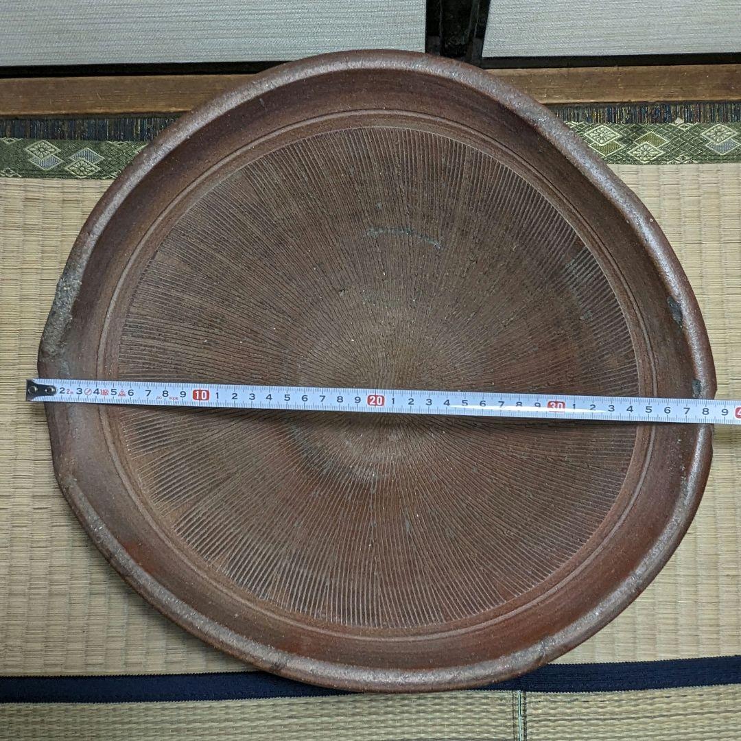 江戸末～明治期 古備前 緋襷擂鉢 備前焼 すり鉢 花器 花入 フラワーベース