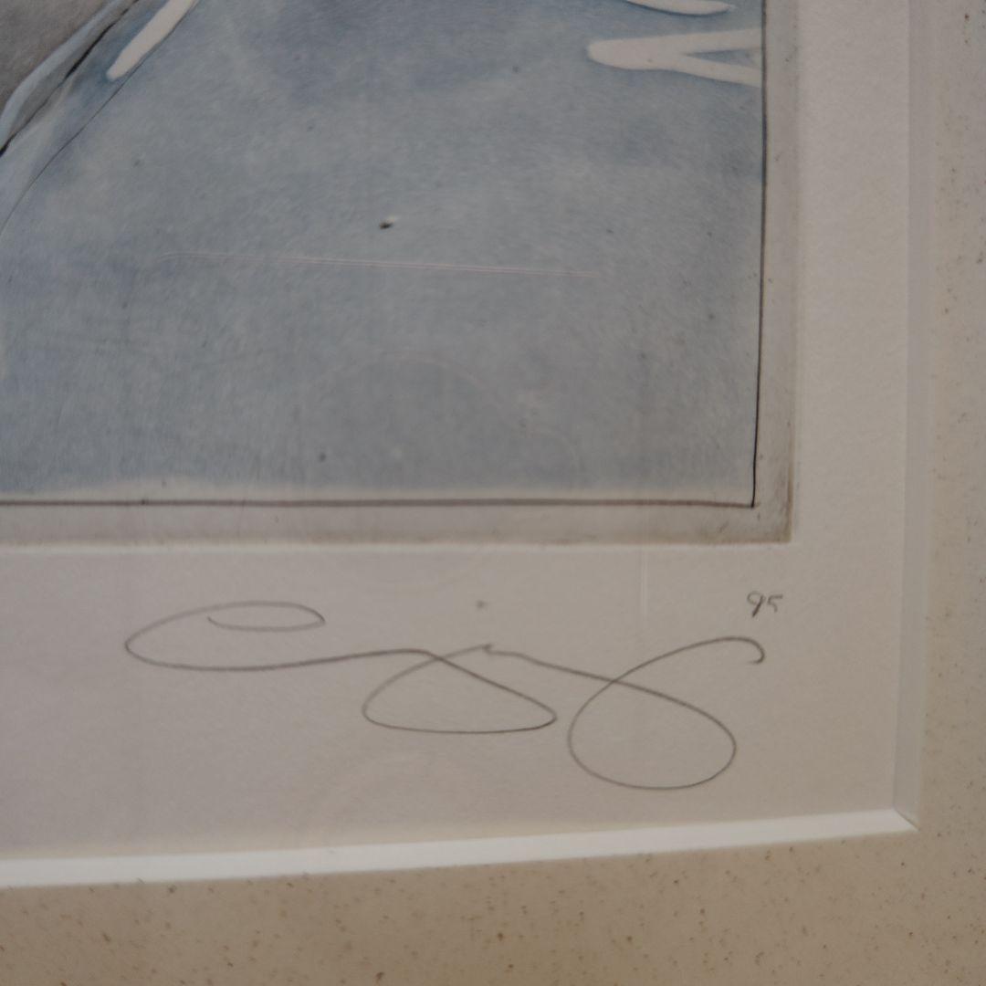 特価◯絵画　カラー銅版画　額装品