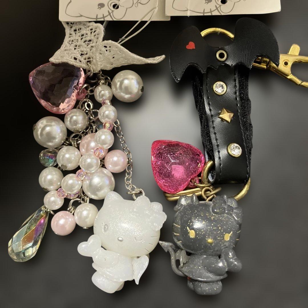 小悪魔　天使　キティ　ストラップ　キーホルダー