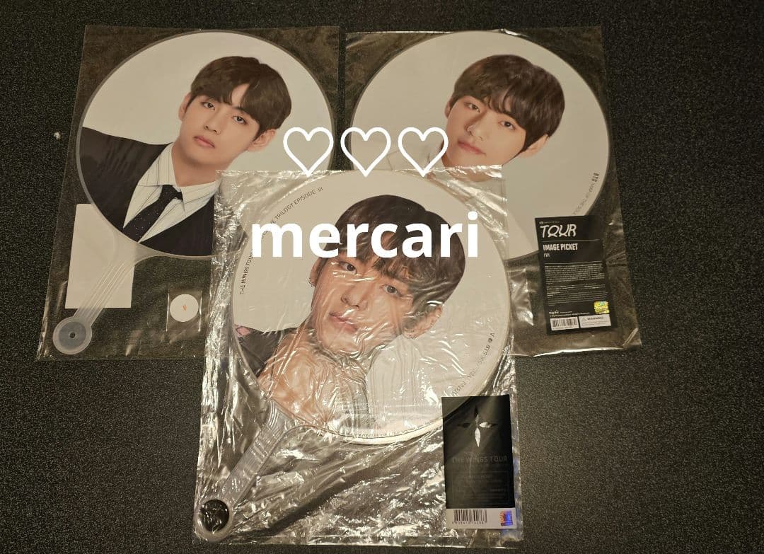 BTS バンタン テヒョン V うちわ イメージピケット フラッグ