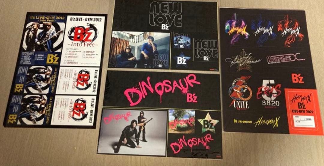 ①B'z FYOP FINAL 特典ステッカー非売品　メガジャケ稲葉浩志松本孝弘