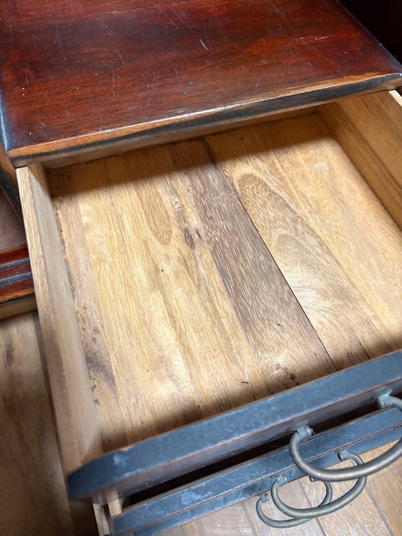 昭和レトロ 木製　アンティーク　箪笥 引き戸　古家具　和家具