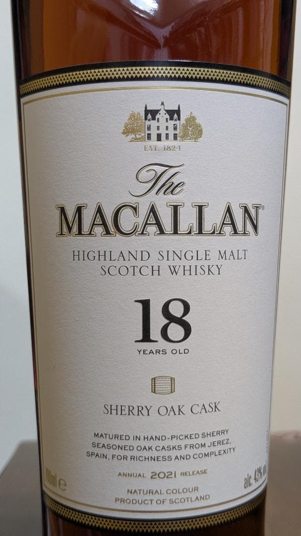 ま*る様 マッカラン18年2021年 The Macallan 18 Year