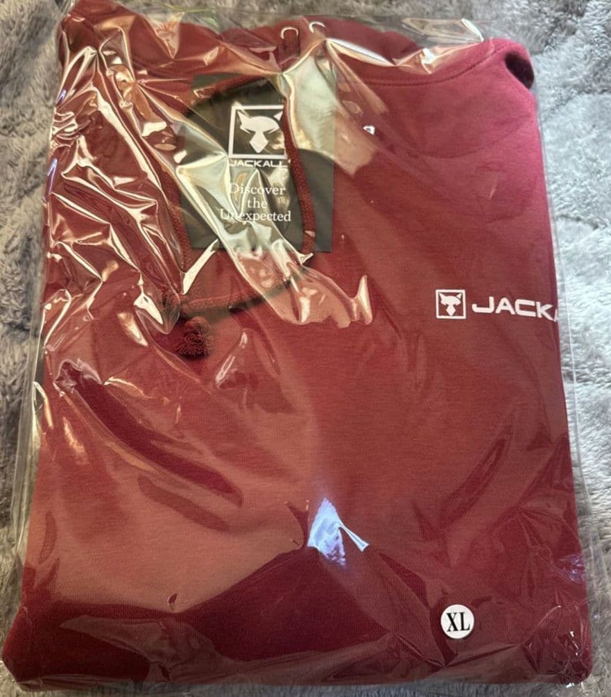 釣りフェス 限定 フーディ レッド JACKALL パーカー