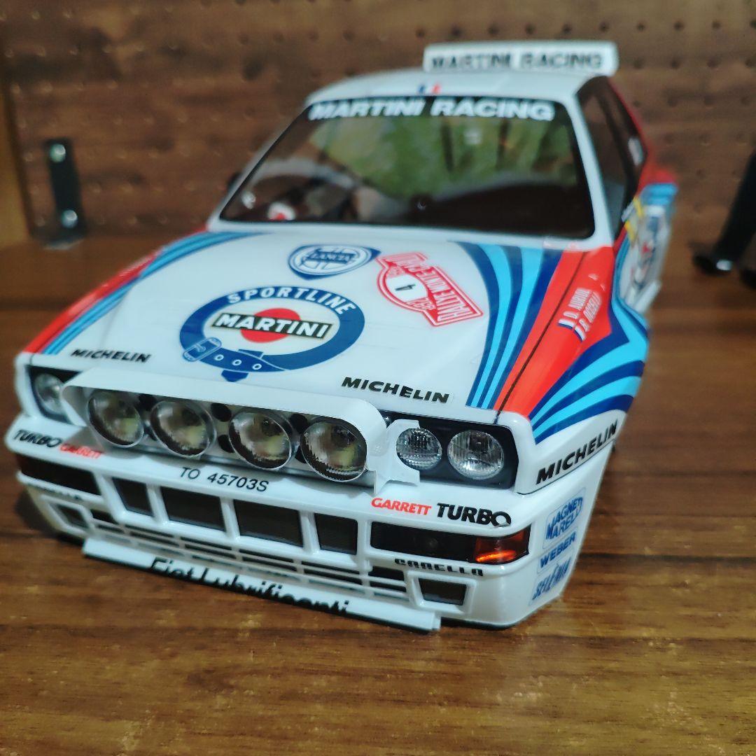 タミヤ　ランチアデルタ　ラリー　ボディ　電飾施工済