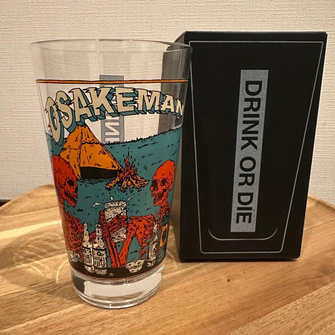 HILLS FIELDオリジナルパイントグラス　-OSAKEMAN-　480ml