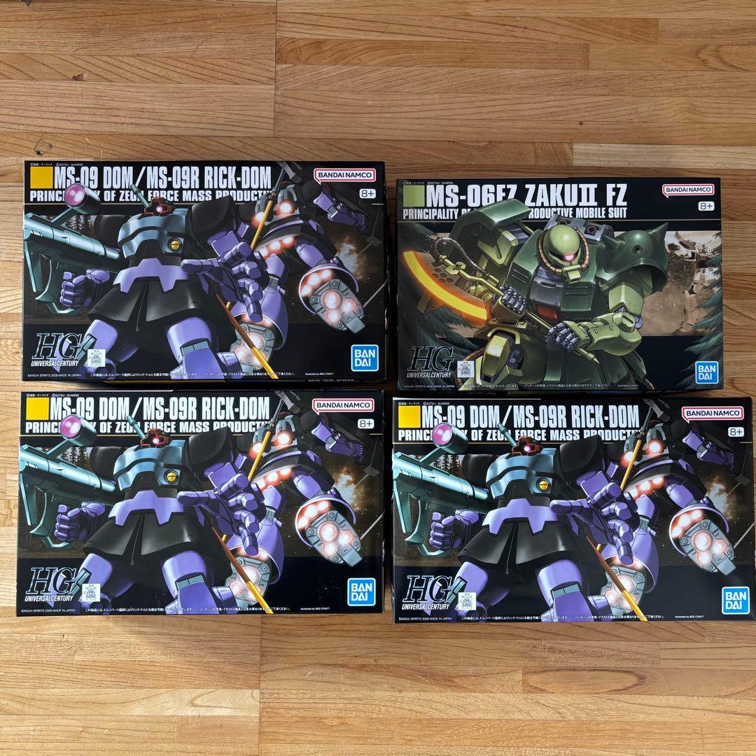 ガンプラ まとめ売り リックドム hg ザクII改 hg セット