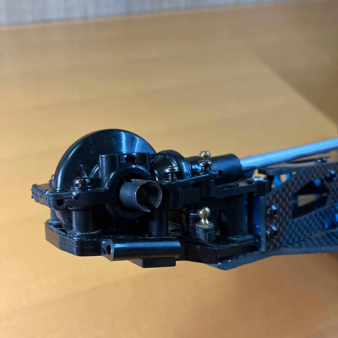 【レア】タミヤ ラジコン DF03 カーボンシャーシ　前後ギアボックス付き