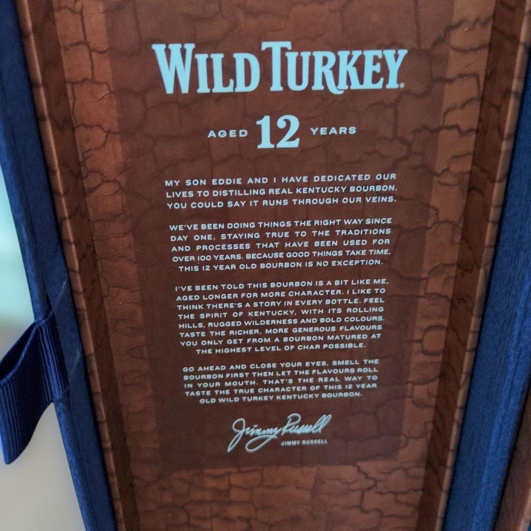WILD TURKEY 12年 バーボンウイスキー ギフトボックス付き