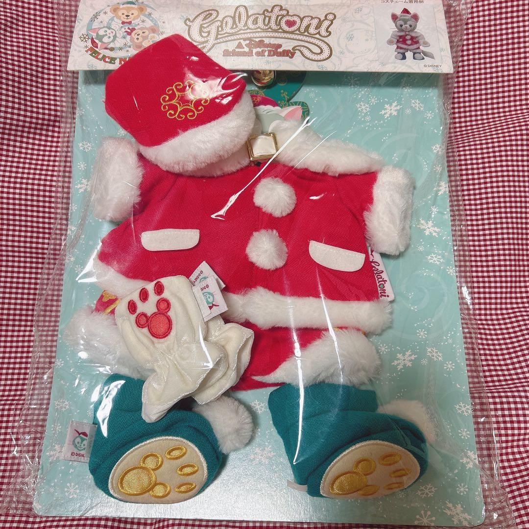 【新品.台紙付き】☆ディズニーシー☆ジェラトーニ　サンタクリスマスコスチューム☆
