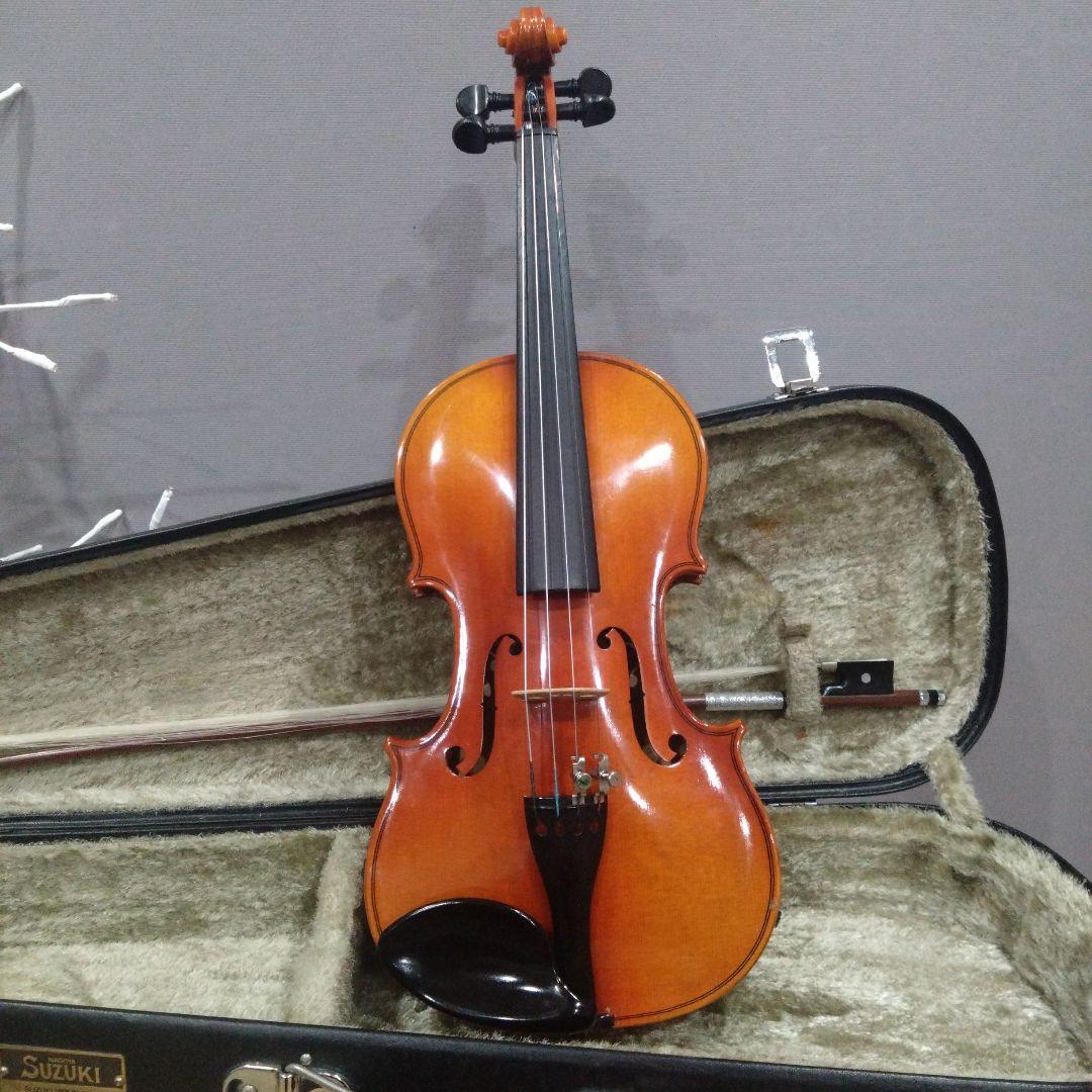 バイオリン SUZUKI スズキ 220 1/4 弓＆肩当て付き