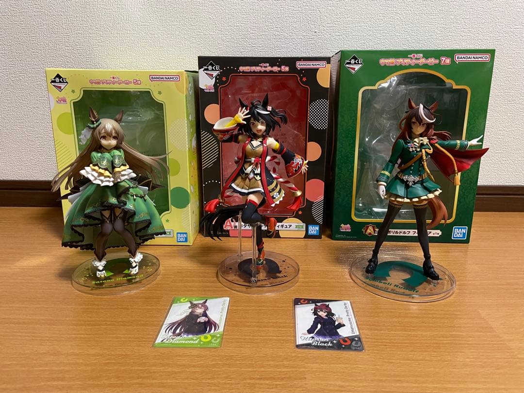 ウマ娘　フィギュア　サトノダイヤモンド　キタサンブラック　シンボリルドルフ