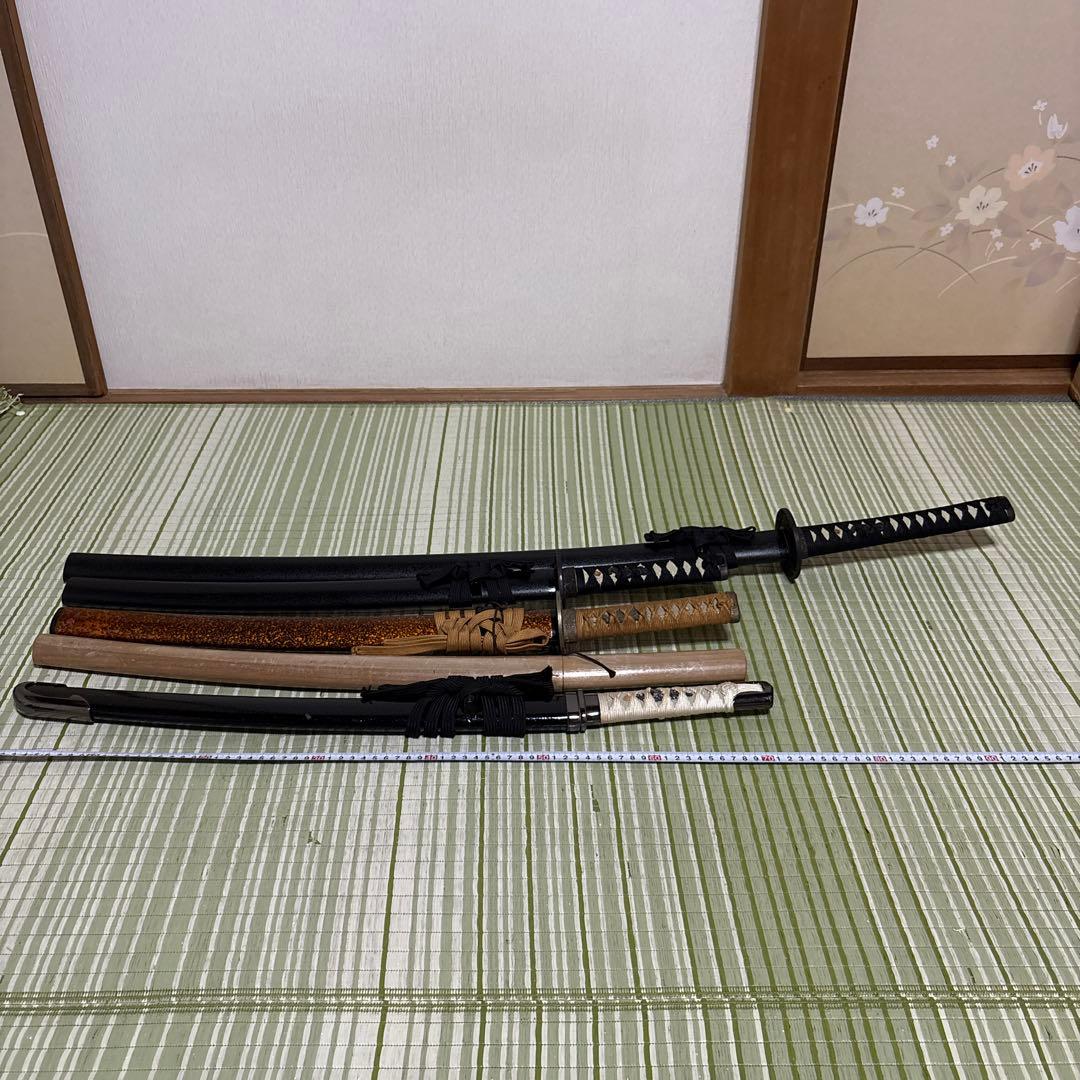 模造刀　模擬刀　武士　侍　伝統工芸　剣　ソード　太刀　小太刀　鞘　鍔　5本セット