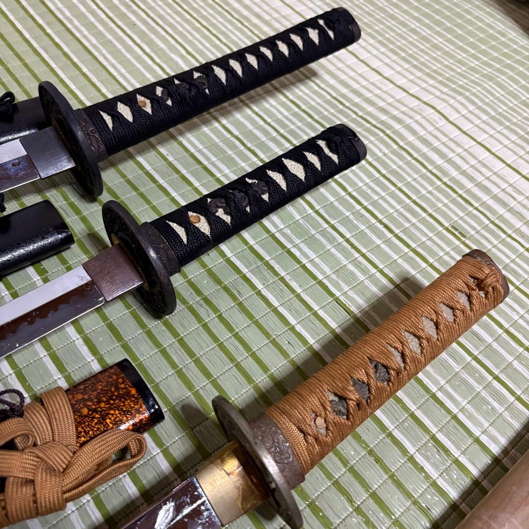 模造刀　模擬刀　武士　侍　伝統工芸　剣　ソード　太刀　小太刀　鞘　鍔　5本セット