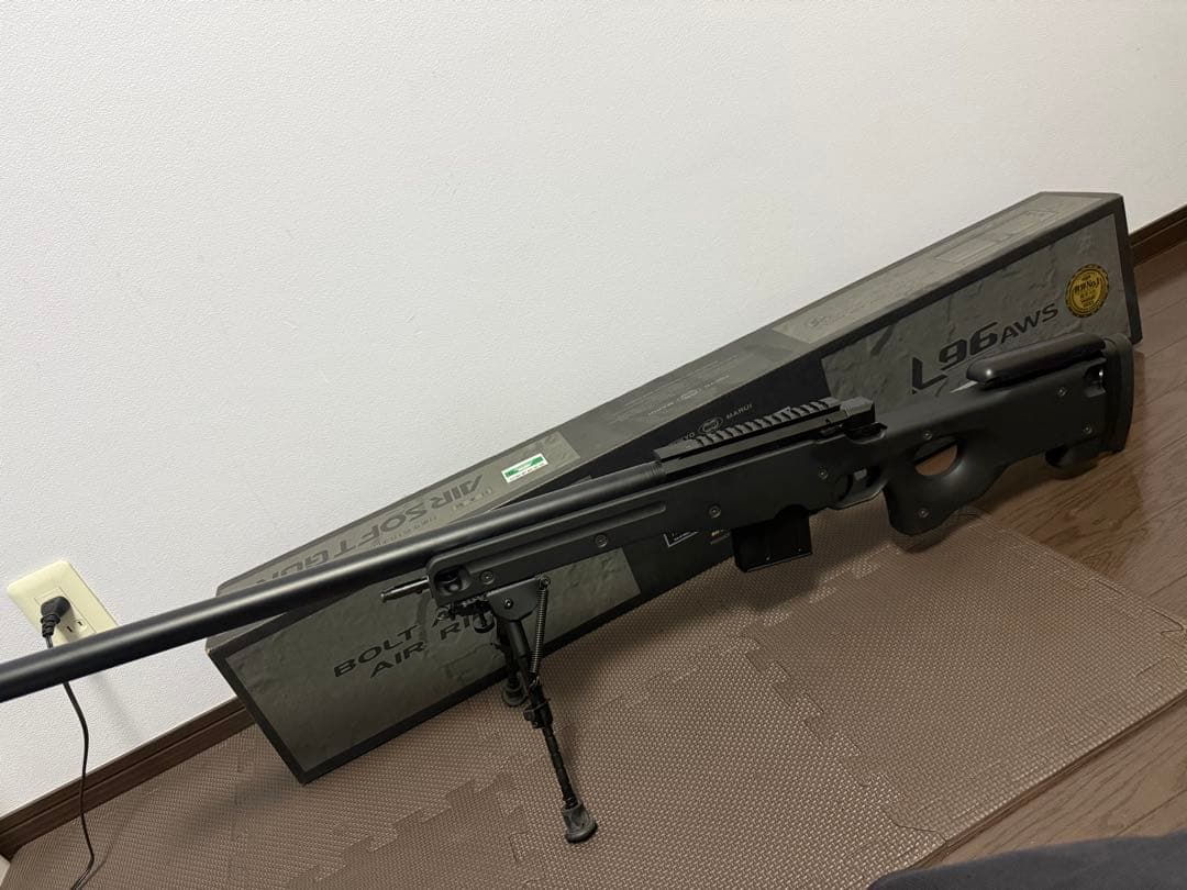 L96 AWS スナイパーライフル トイガン、ブラックエアコッキング