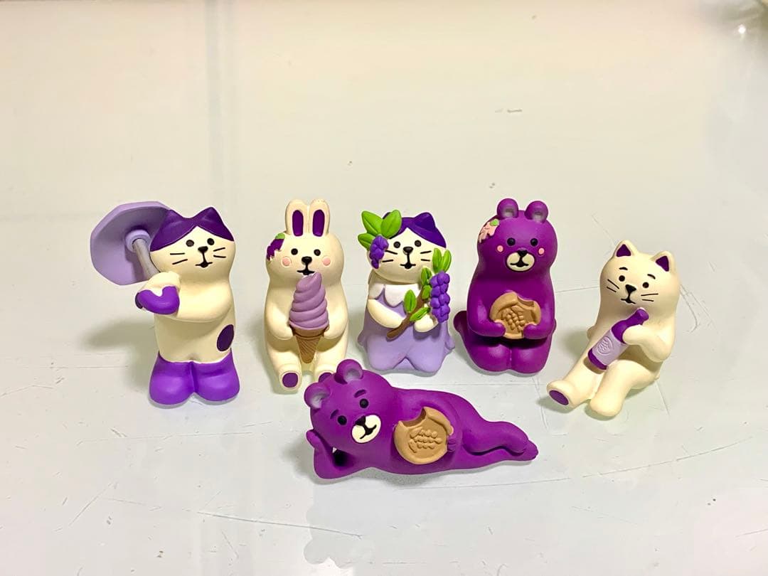 ♡コンコンブル　あしかがフラワーパーク限定　6点セット　ネコ　クマ　うさぎ♡