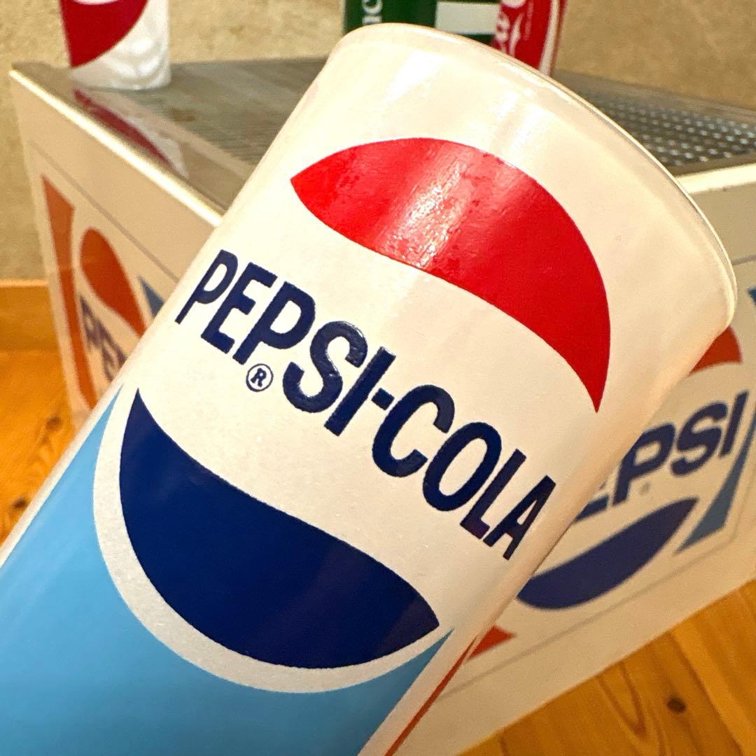 70年代　ペプシ　コカコーラ　7up ドクターペッパー　ミルクグラス　フルセット