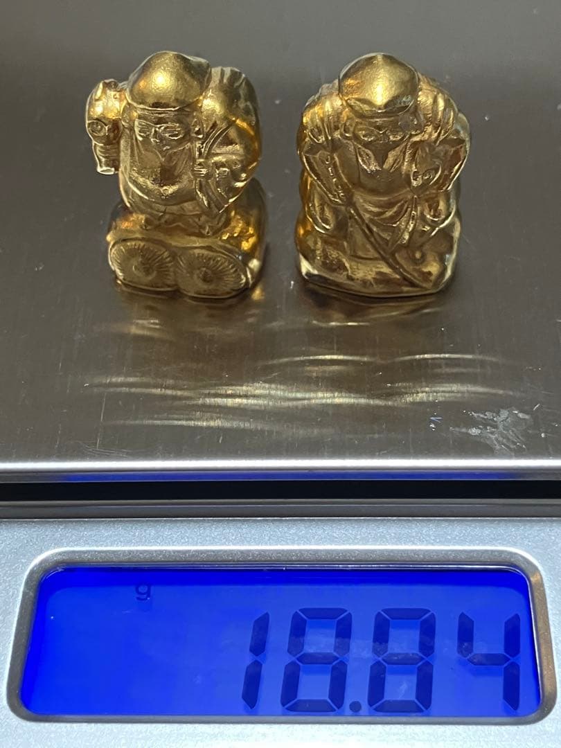 や*ん様 純金24K 恵比寿様 大黒様 神田 徳力 逸品 2柱