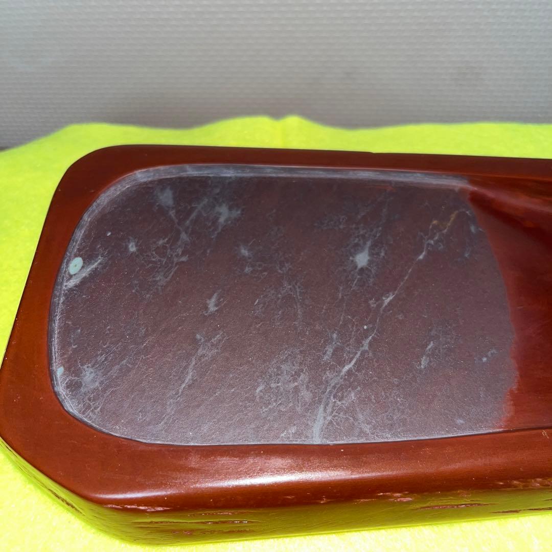 ⭕️岩手県　紫雲石硯　佐藤幸雄　新品美品　20cm超