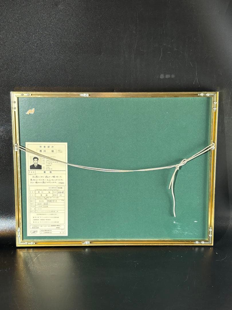 二科会員T. Kogawa 香川猛寒椿19/100 リトグラフ➕手彩色