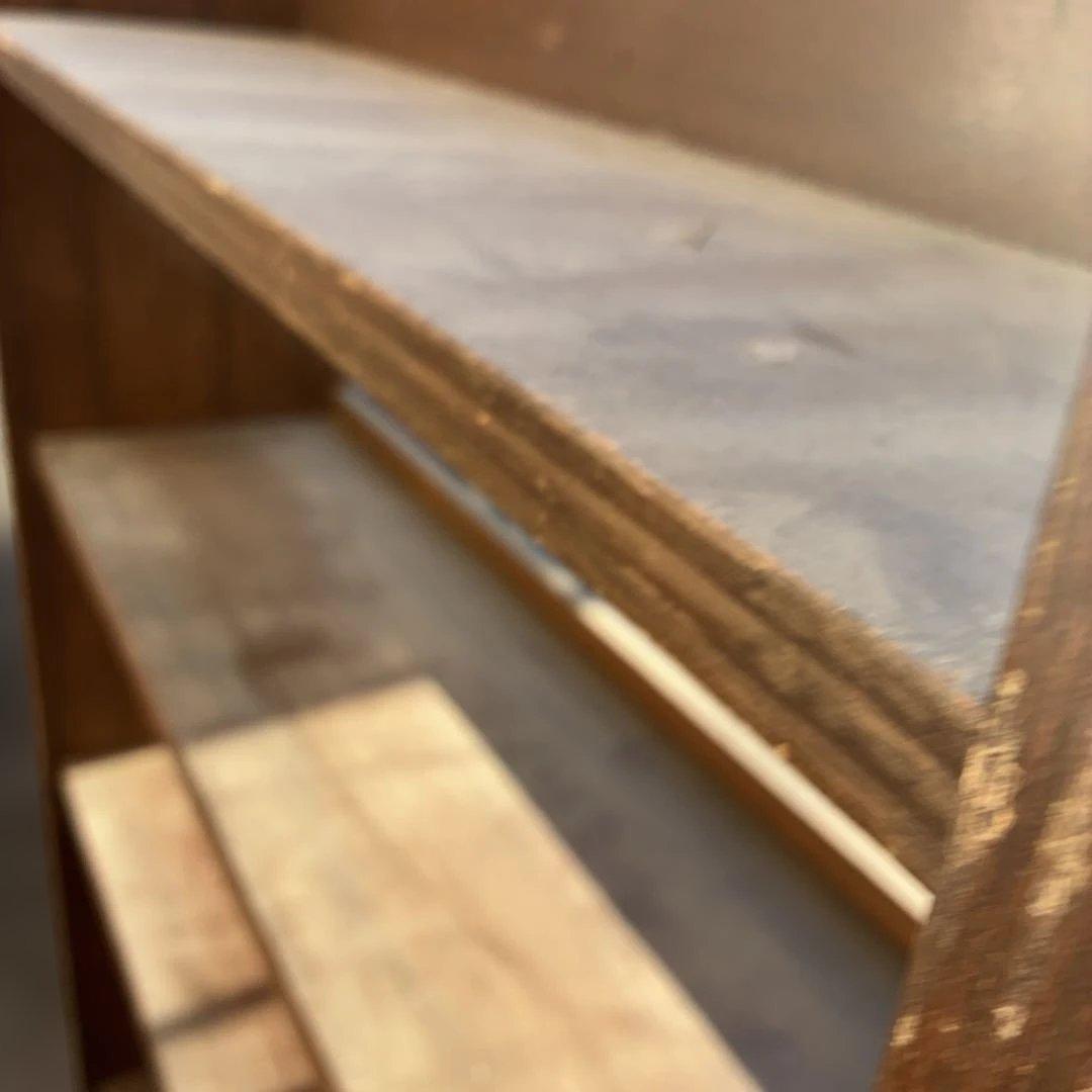 ヴィンテージレトロ　書棚　本棚　シェルフ　古家具　古道具　マイナスネジ6段172