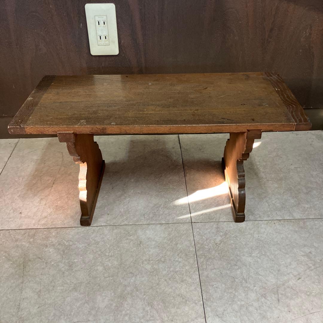 A-壁 昭和レトロ 文机 古家具 飾り台 花台 ローテーブル 無垢材 レトロ