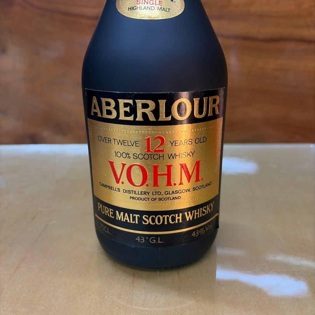 ABERLOUR アベワラー　12年 V.O.H.M スコッチウイスキー