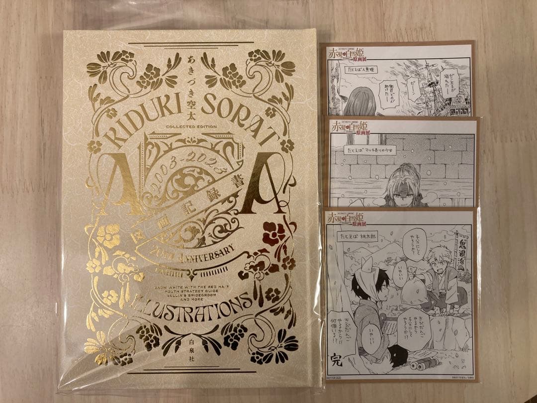 赤髪の白雪姫　図画記録書　アコーディオン　色紙　セット