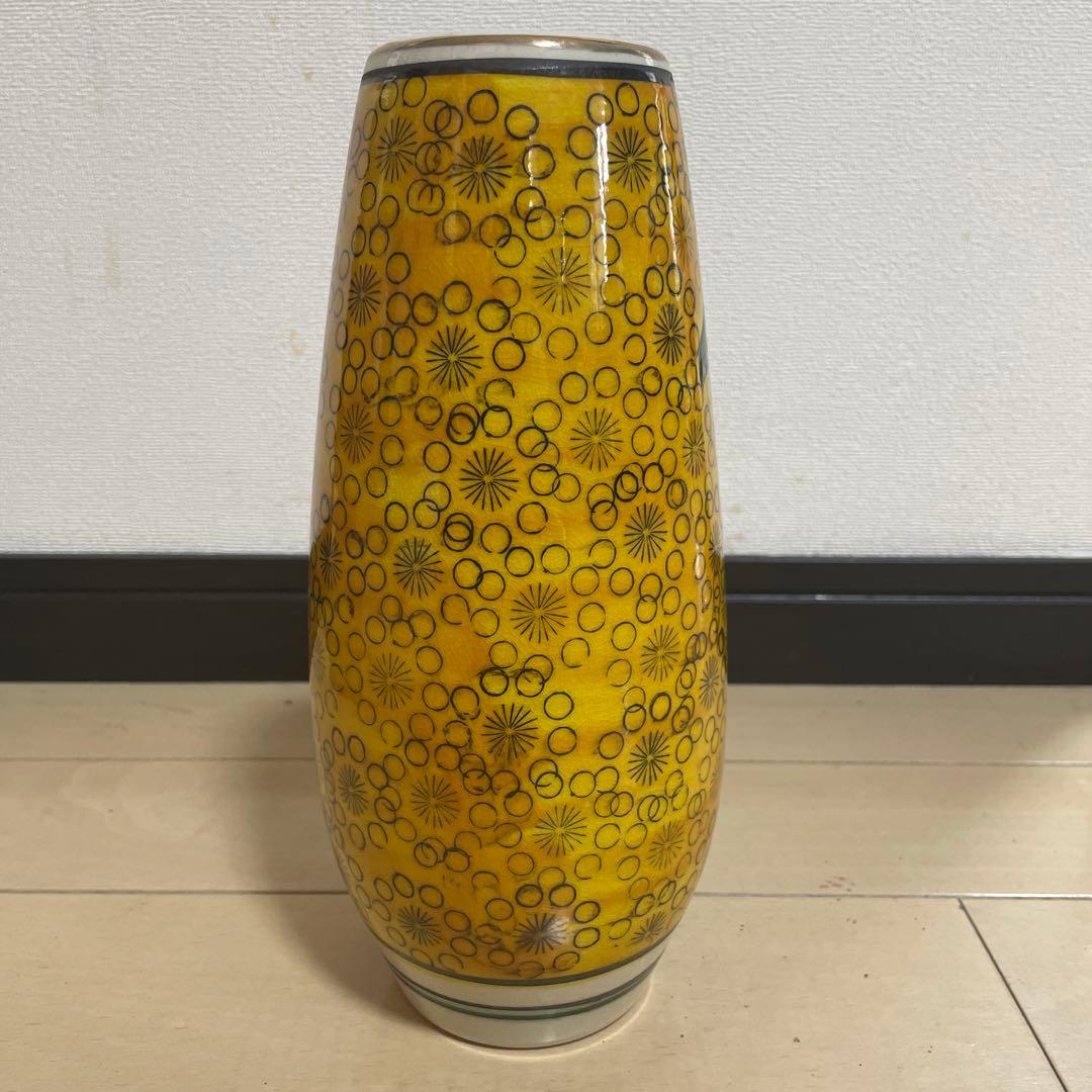 九谷焼　栄峰　花瓶　九谷焼 花瓶 花器 花入