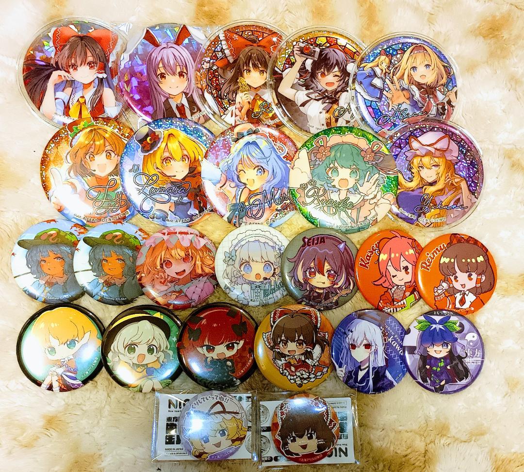 東方Project 缶バッチ 25個まとめ売り