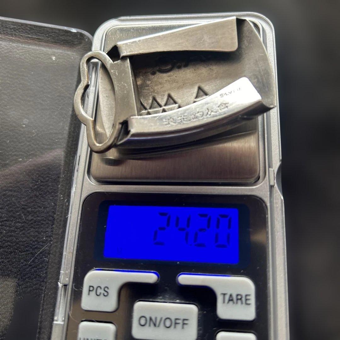 銀製　SILVER シルバーバックルNAC浪花釣友會24g