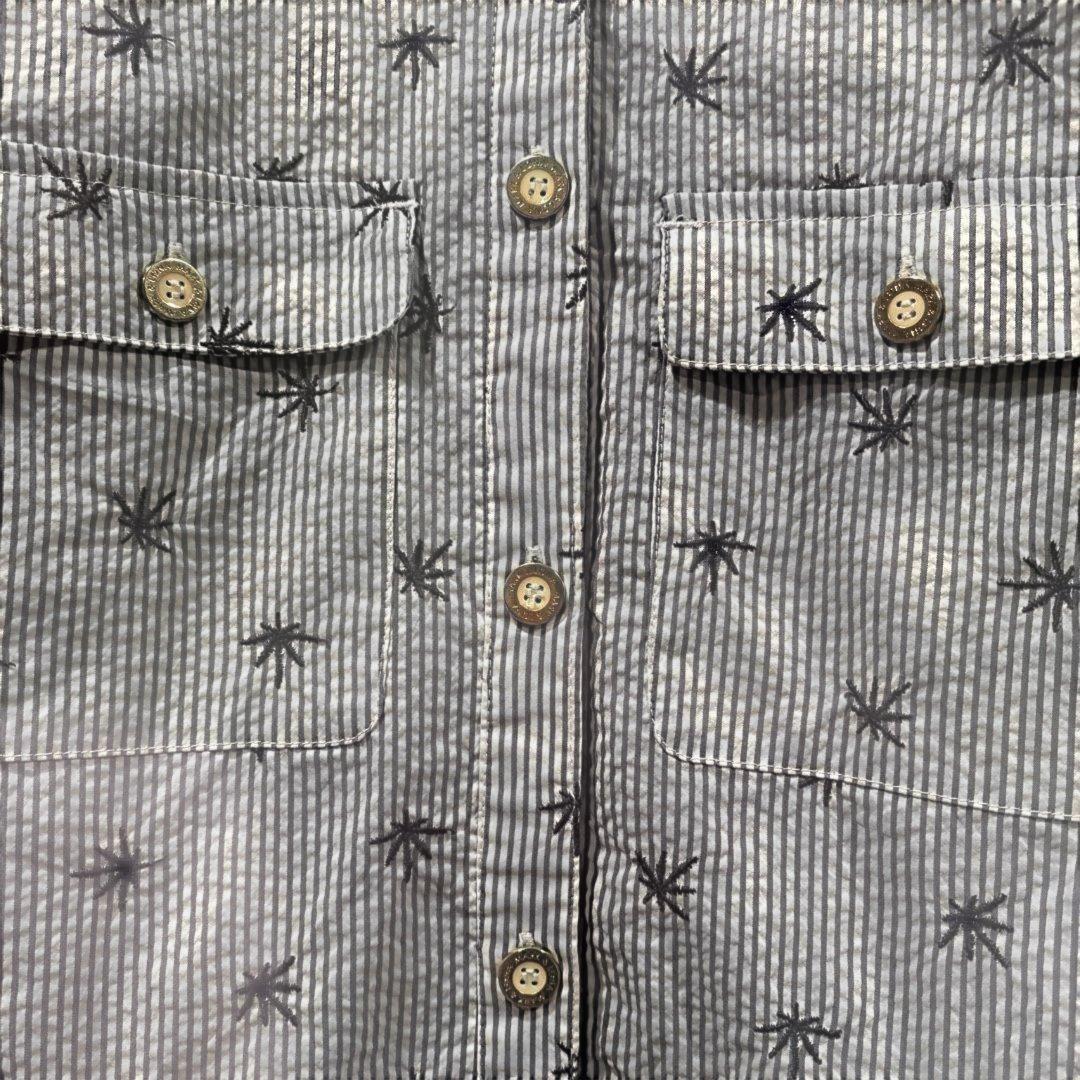 マークアンドロナ　　迷彩＆ストライプワンピース ワンピース