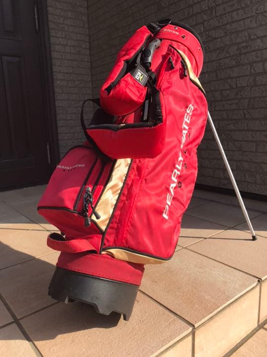 パーリーゲイツ　キャディーバッグ　赤