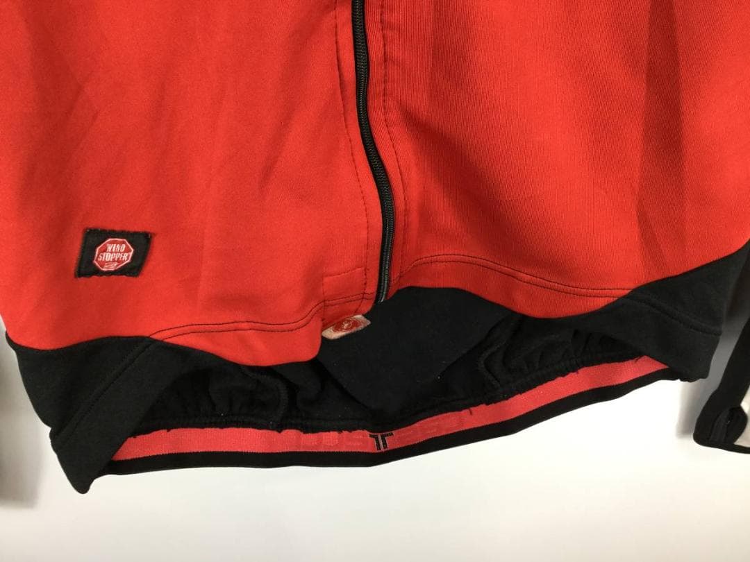 カステリ サイクルジャージ 長袖 裏起毛 ウインドストッパー Lサイズ