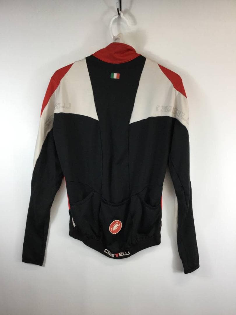 カステリ サイクルジャージ 長袖 裏起毛 ウインドストッパー Lサイズ