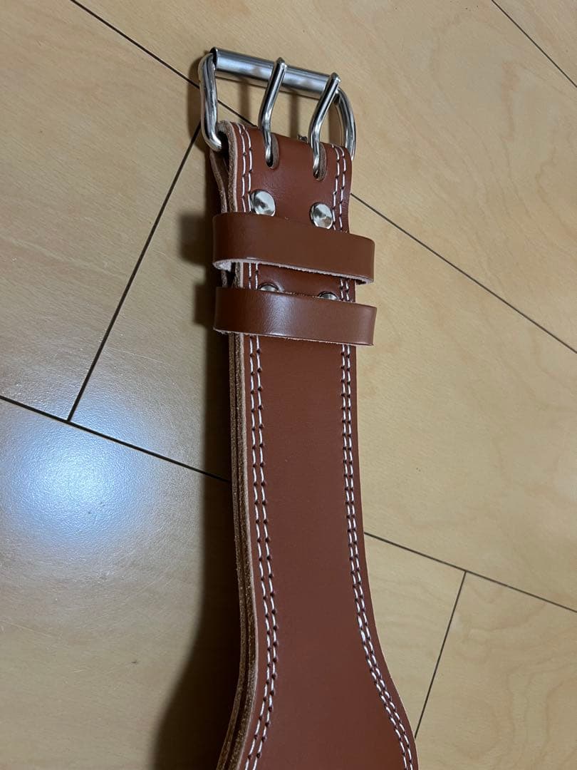 【美品】GOLD'S GYM ゴールドジム プロレザーベルト Lサイズ
